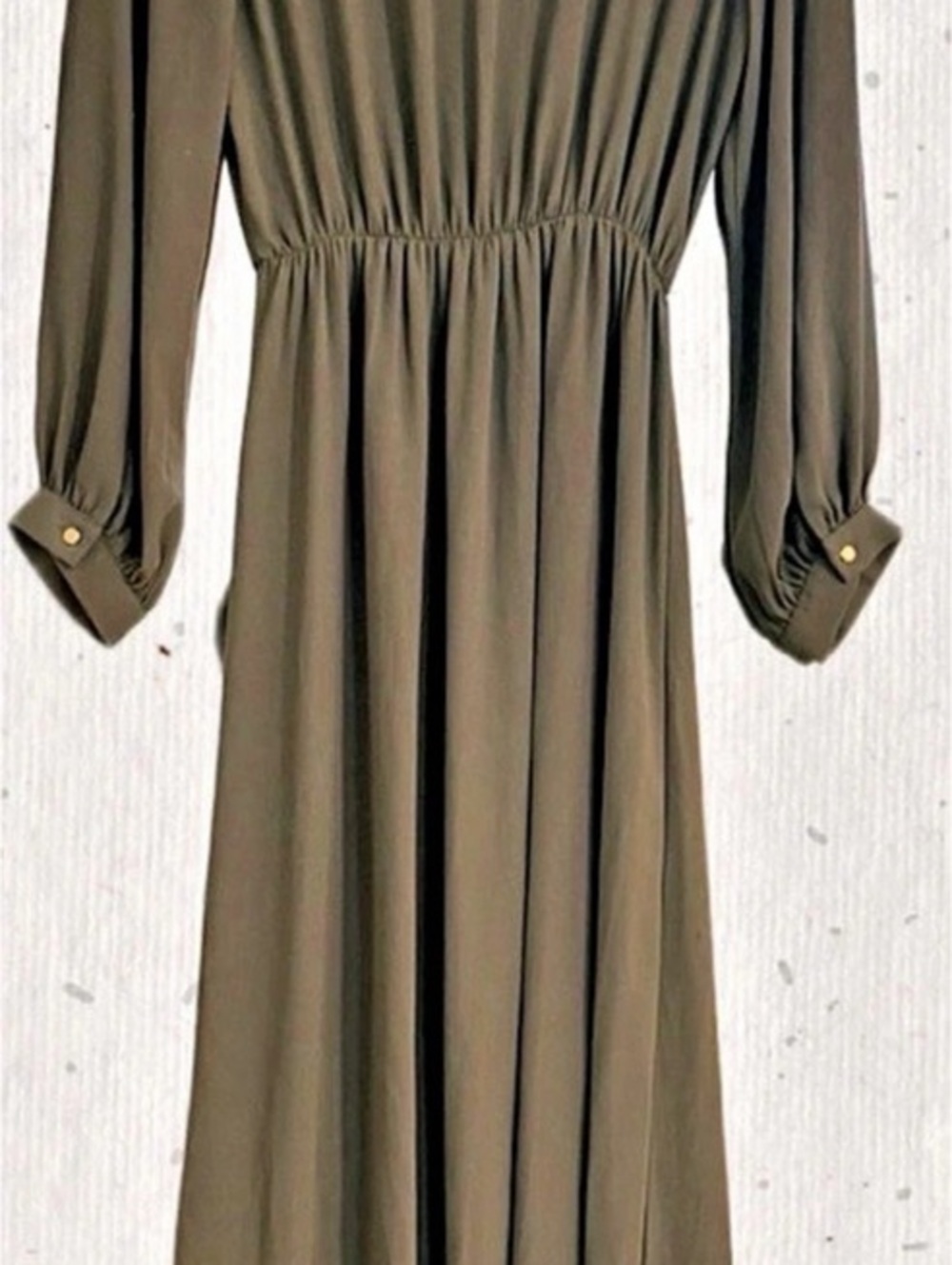 bebe Olive Utility Maxi Dress Utility Maxi Dress in Green Size Small Like - Picture 3 of 7